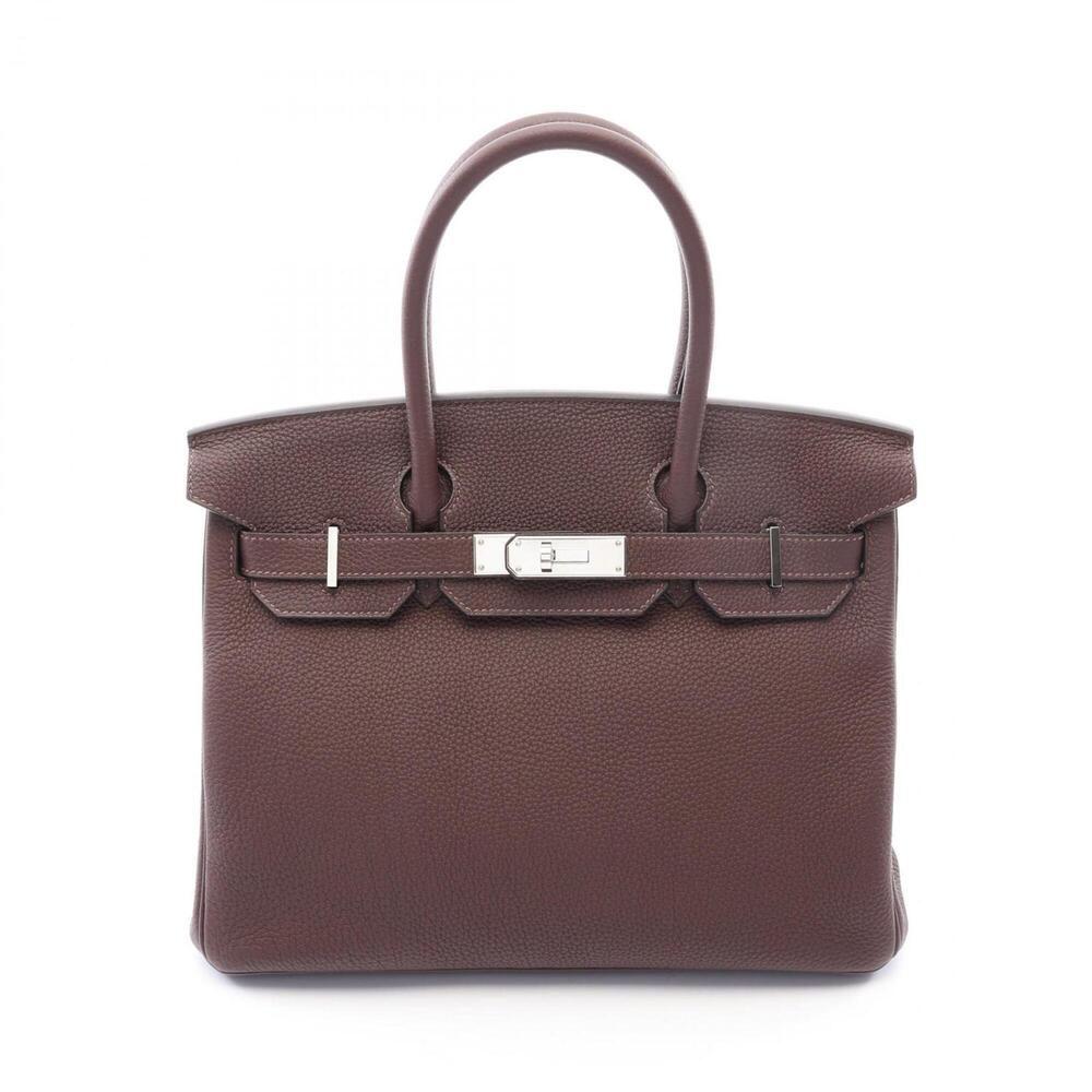 Hermes Birkin 30 Chocolate Handbag, Togo Leather, Women's, Brown